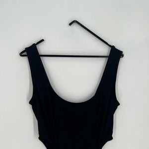 Rachel Pally McKay Cut Out Black Knee Length Side Slit Dress